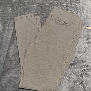 Calvin Klein Women's Tiny Houndstooth Chinos - Black & White